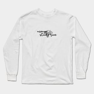 mango sticky rice - black - with sketch Long Sleeve T-Shirt